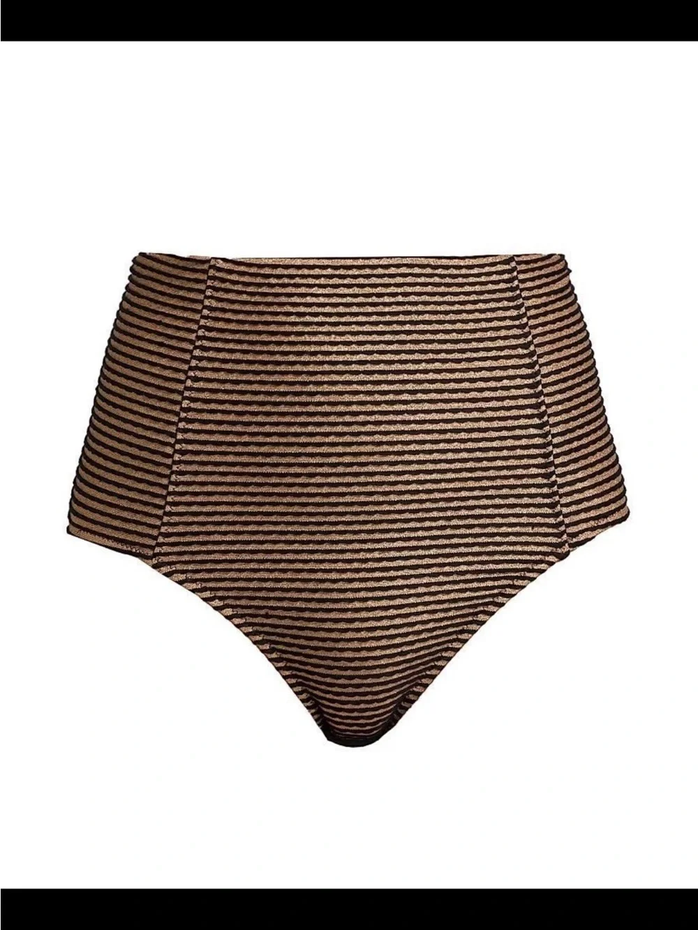 NWT ULLA JOHNSON $220 Zahara High-Waist Bikini Bottom - Helios size Large